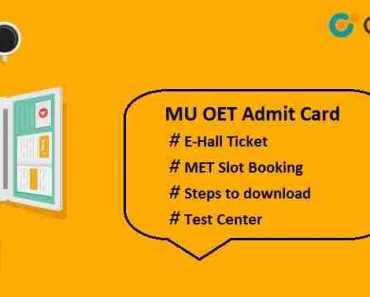 MU OET Admit Card 2020 – Download Hall Ticket, manipal.edu