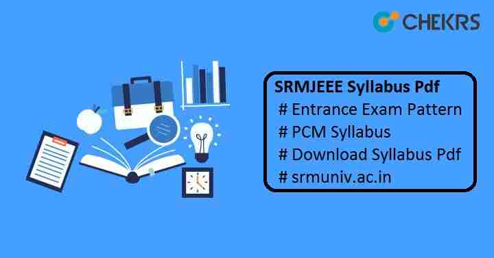 SRMJEEE Syllabus 2025 pdf