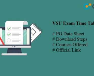 VSU PG Exam Time Table 2024, MA MSC MCOM MBA Semester Datesheet