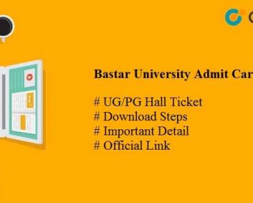 Bastar University Admit Card 2024, Download UG/ PG Hall Ticket