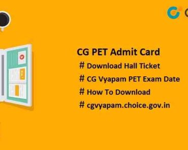 CG PET Admit Card 2024 Download Hall Ticket, Vyapam Exam Date