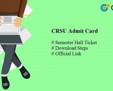 CRSU Admit Card 2025 Download CRSU Jind B.Ed 1st 2nd Year Roll No