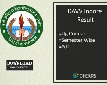 DAVV Indore Result 2024 – Released, Check Here