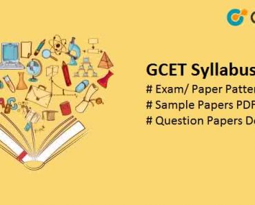 GCET Syllabus 2025 Download Sample Question Papers Pdf