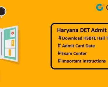 Haryana DET L Admit Card 2020 – Download HSBTE Hall Ticket