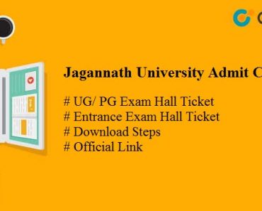 Jagannath University Admit Card 2025 – Download UG/ PG Entrance Hallticket