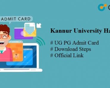 Kannur University Hall Ticket 2025 Download UG PG Semester Admit Card