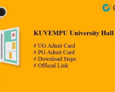 KUVEMPU University Hall Ticket 2025 – Download UG PG Admit Card