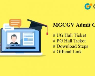 MGCGV Admit Card 2024, Download Chitrakoot University Hallticket