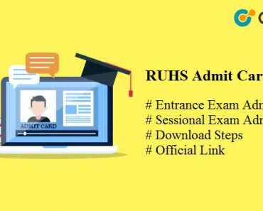 RUHS Admit Card 2025 – B.Sc Nursing, Pharmacy, Paramedical