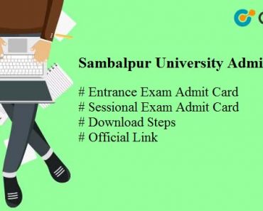 Sambalpur University Admit Card 2025 Download Entrance/ Sessional Admitcard