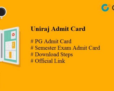 Uniraj PG Admit Card 2025 Download MA MSC MCOM MCA Admit card