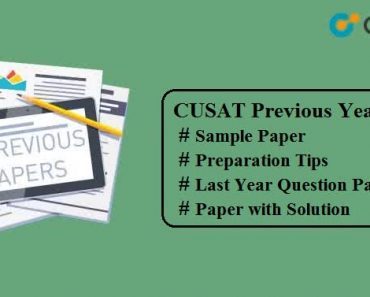 CUSAT Previous Year Paper with Solution : Download here