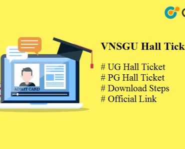 VNSGU Hall Ticket 2024 Download UG PG e Hallticket