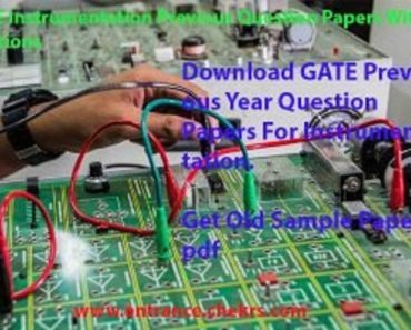 GATE Previous Year Solved Question Papers For Instrumentation Engineering- Download Pdf