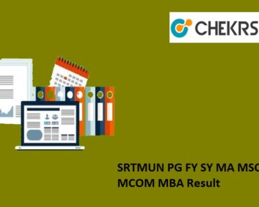 SRTMUN PG Result 2024 FY SY (Sem 1 & 2) MA MSC MCOM MJ MBA MCA MED