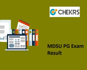 MDSU PG Result 2024- MA MSC MCOM Previous & Final Year Result, mdsuexam.org