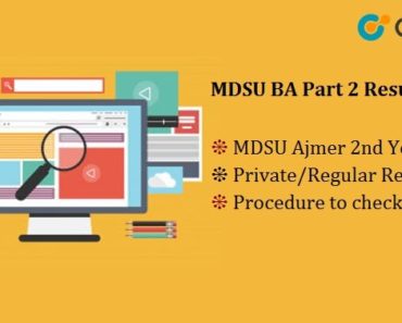 MDSU BA Part 2 Result 2024 : mdsu Ajmer 2nd Year, Private/Regular Results