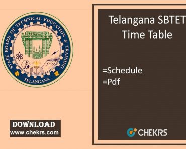 TS SBTET Time Table 2024 Diploma C21/C18/C16/C16S 2/4/6 Sem Exam Date