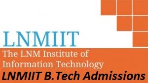 LNMIIT B.Tech Admissions 2017