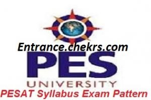 PES SAT Syllabus Exam Pattern 2017