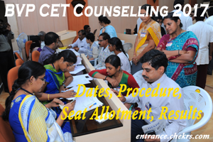BVT CET Counselling Schedule