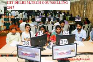 IIIT Delhi M.tech counselling schedule