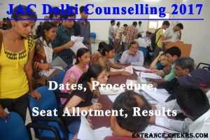 JAC Delhi Counselling Schedule