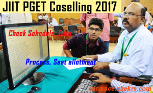 JIIT PGET Counselling Procedure