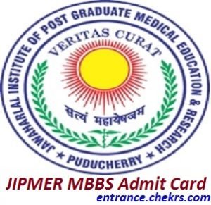 JIPMER MBBS Admit Card 2017
