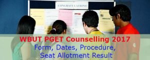 WBUT PGET Counselling 2017