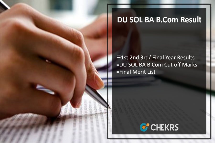 DU SOL Result 2019 - 1st 2nd 3rd Year BA B.Com Results, Sol.du.ac.in