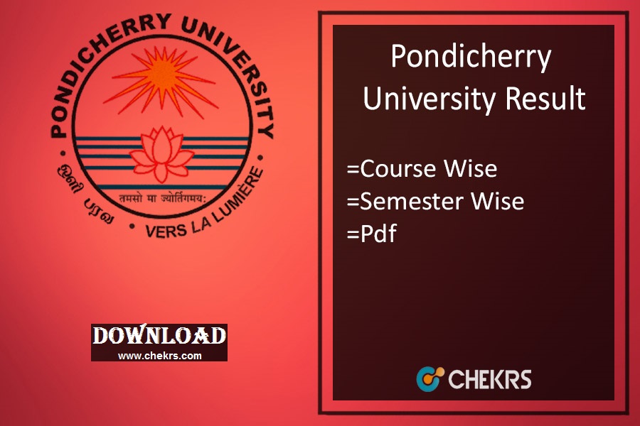 pondicherry university result 2024